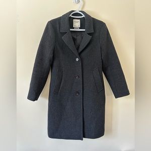 Abercrombie & Fitch Wool-Blend Dad Coat